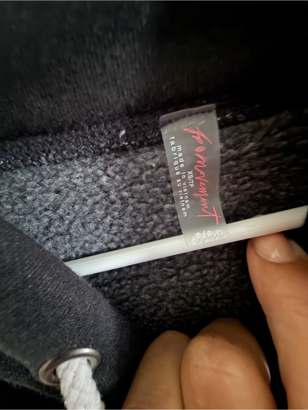 Free People Black Hoodie. - Picture 3 of 3